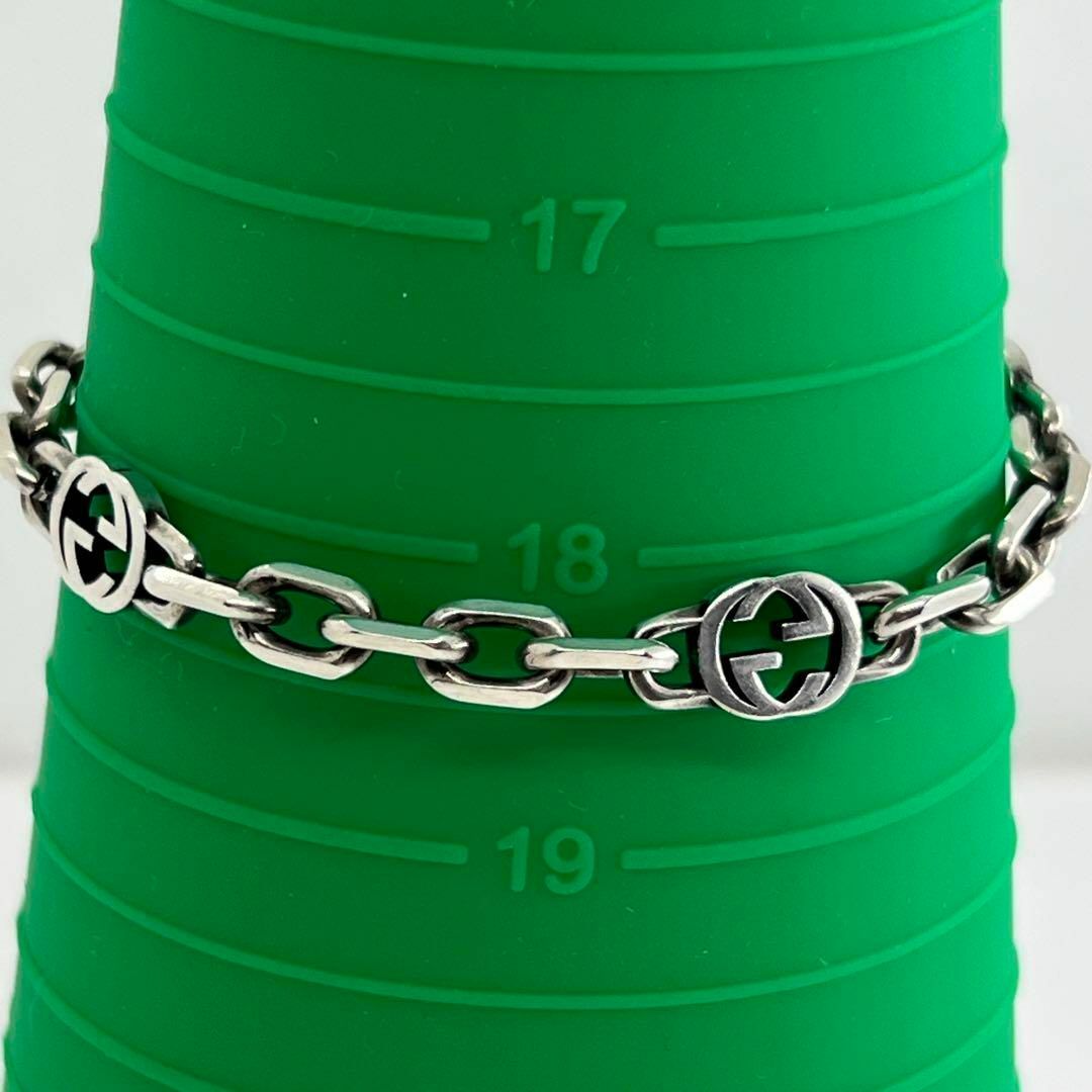 GUCCI - GUCCI インターロッキングg 18サイズ ブレスレット GUCCI - GUCCI インターロッキングg 18サイズ ブレスレット