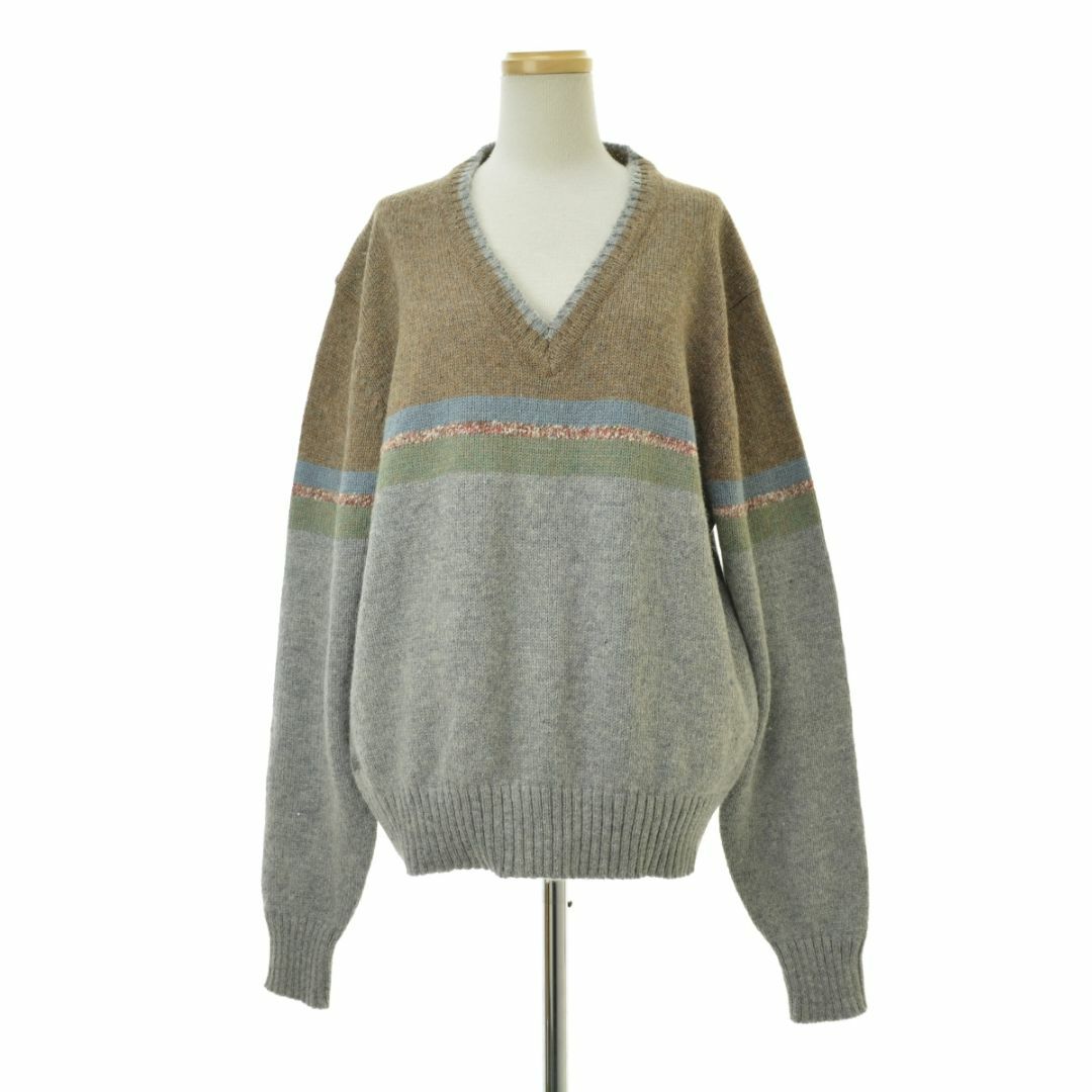 LACOSTE - 【IZODLACOSTE】70s-80s 糸巻タグ Vネック アクリル LACOSTE - 【IZODLACOSTE】70s-80s 糸巻タグ Vネック アクリル