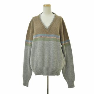 LACOSTE - 【IZODLACOSTE】70s-80s 糸巻タグ Vネック アクリル LACOSTE - 【IZODLACOSTE】70s-80s 糸巻タグ Vネック アクリル