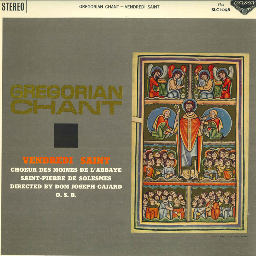 LP Dom Joseph Gajard, Choeur Des Moines De Labbaye Saint-pierre De Solesmes Gregorian Chant - Vendredi Saint SLC1098 LONDON /00260 エンタメ/ホビーのエンタメ その他(その他)の商品写真