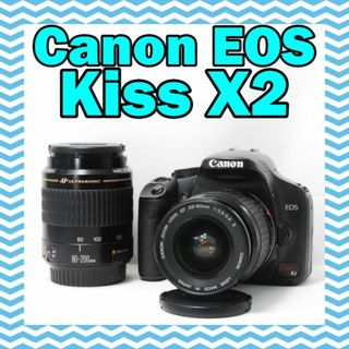 キヤノン Canon EOS kiss X2 ダブルレンズセット デジタル 一眼