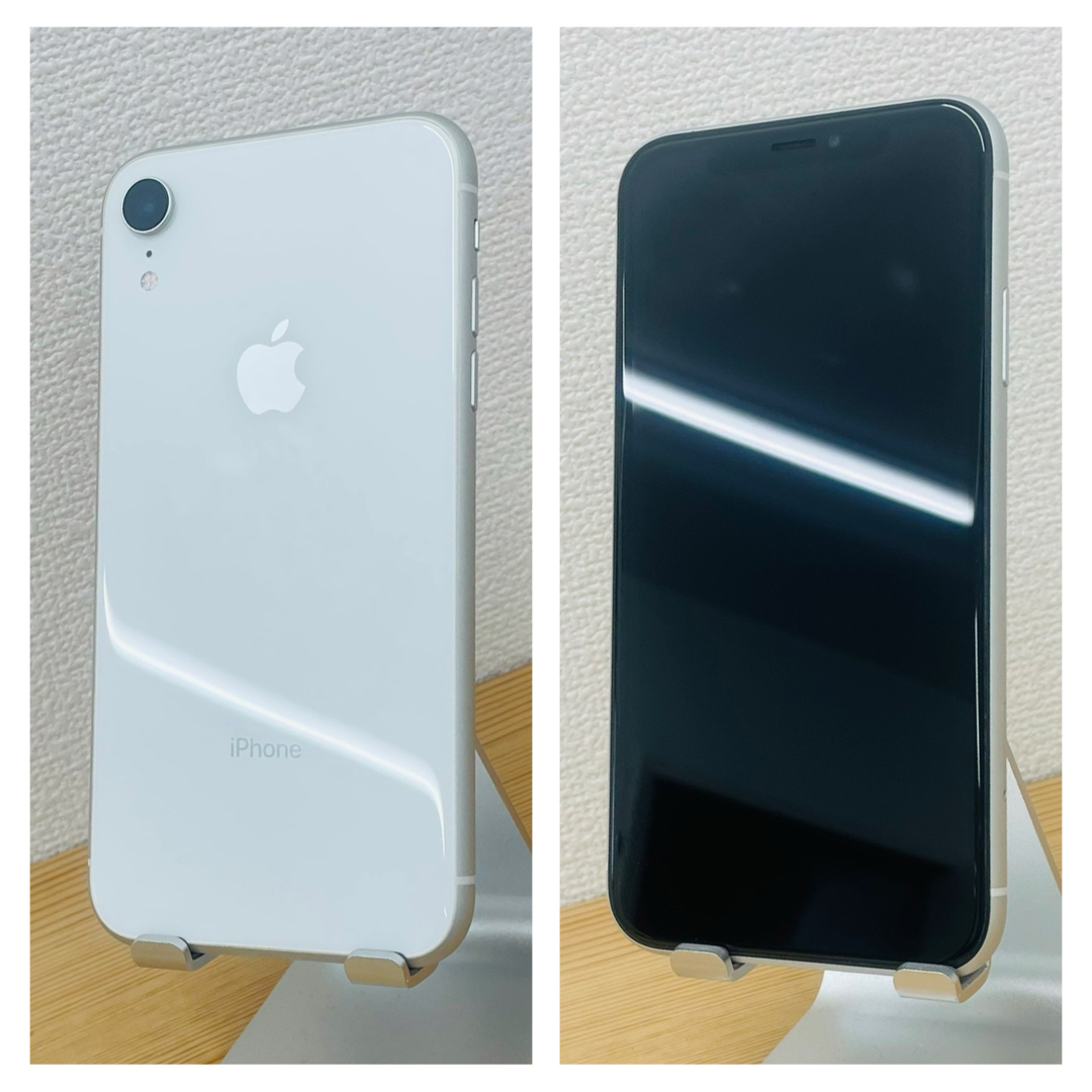 Apple - A 100% iPhone XR 128 GB SIMフリー ホワイト 本体の Apple - A 100% iPhone XR 128 GB SIMフリー ホワイト 本体の