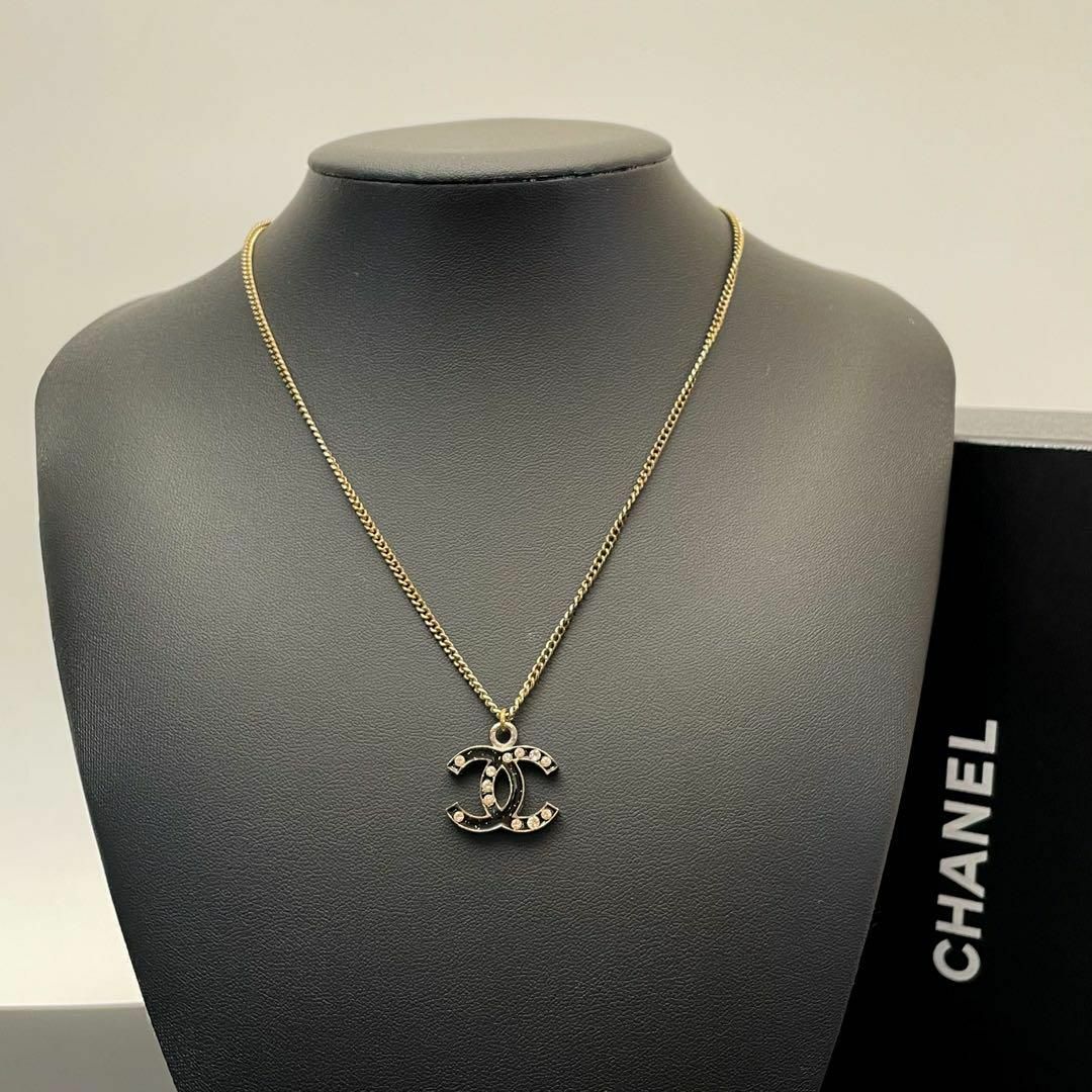 CHANEL - 良品 シャネル ココマーク ラインストーン ネックレス CHANEL - 良品 シャネル ココマーク ラインストーン ネックレス