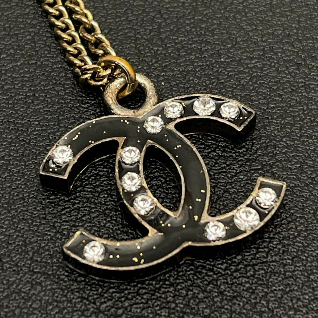 CHANEL - 良品 シャネル ココマーク ラインストーン ネックレス CHANEL - 良品 シャネル ココマーク ラインストーン ネックレス