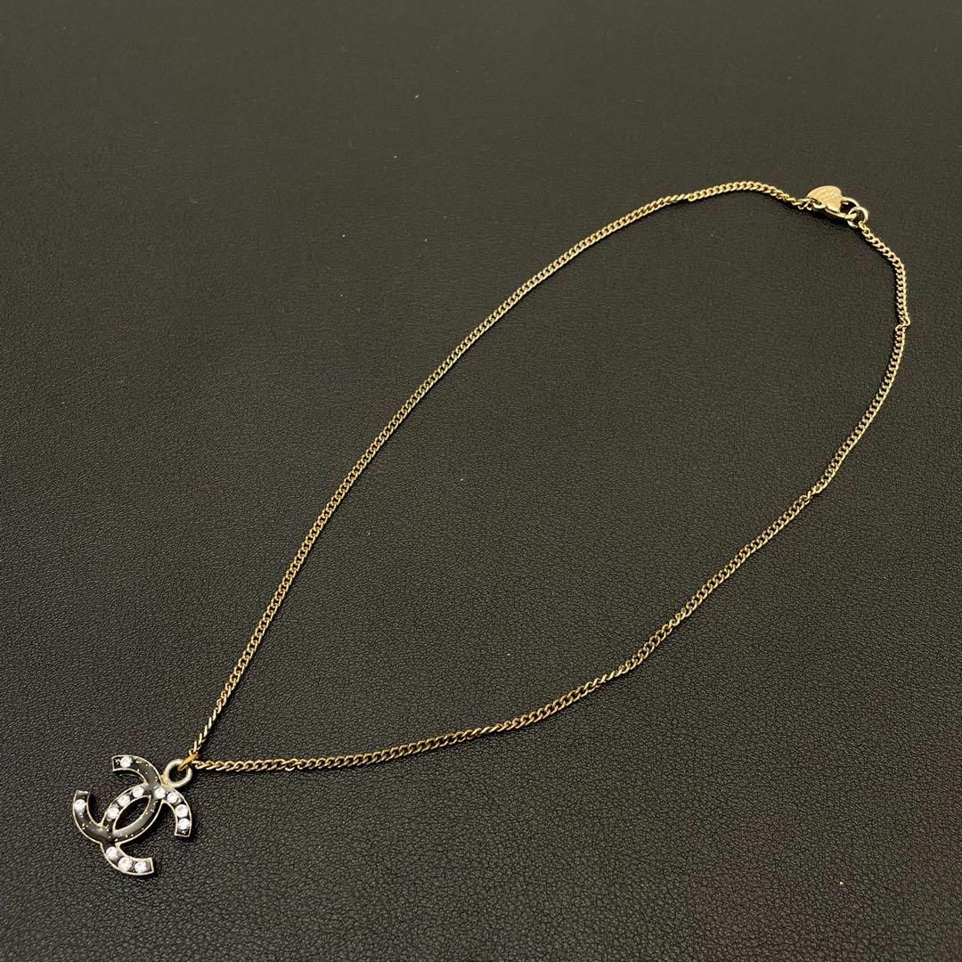 CHANEL - 良品 シャネル ココマーク ラインストーン ネックレス CHANEL - 良品 シャネル ココマーク ラインストーン ネックレス