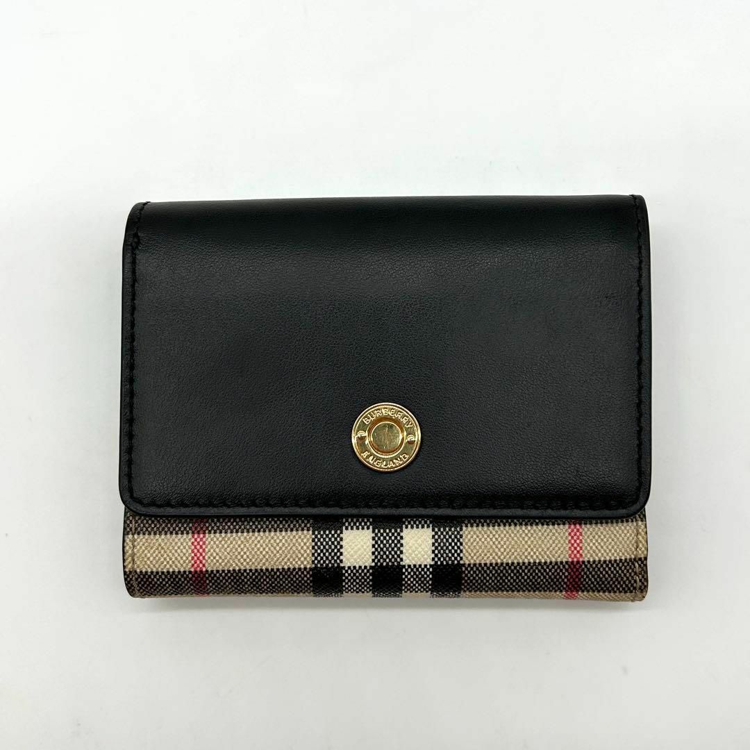 BURBERRY - 新品未使用 BURBERRY 三つ折り財布 ノバチェック BURBERRY - 新品未使用 BURBERRY 三つ折り財布 ノバチェック