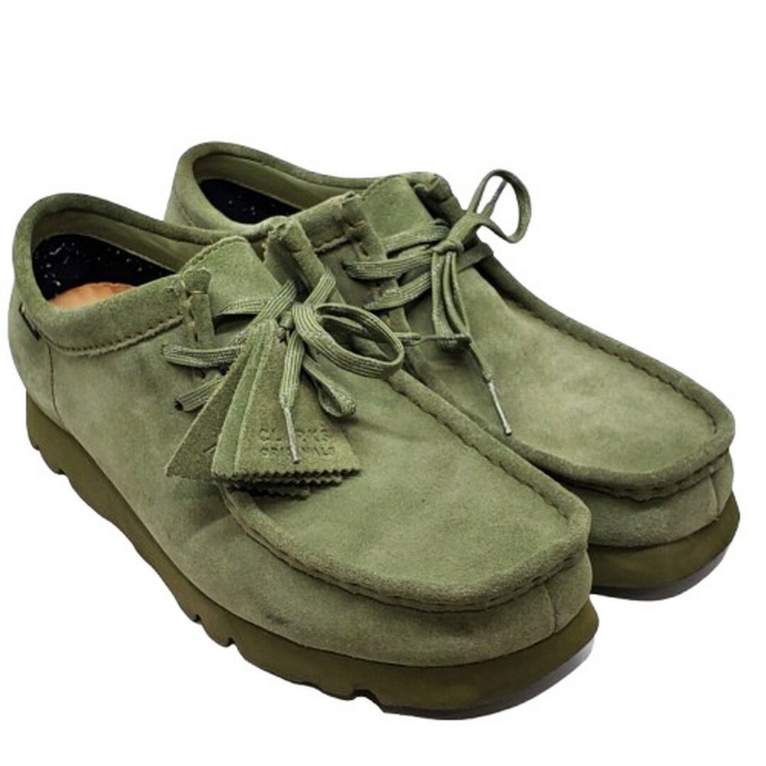 Clarks - CLARKS Wallabee GTX 261740447080 グリーン ワラビー Clarks - CLARKS Wallabee GTX 261740447080 グリーン ワラビー