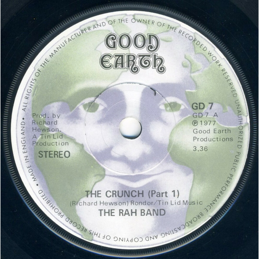 英7" RAH Band The Crunch GD7 Good Earth /00080 エンタメ/ホビーのエンタメ その他(その他)の商品写真