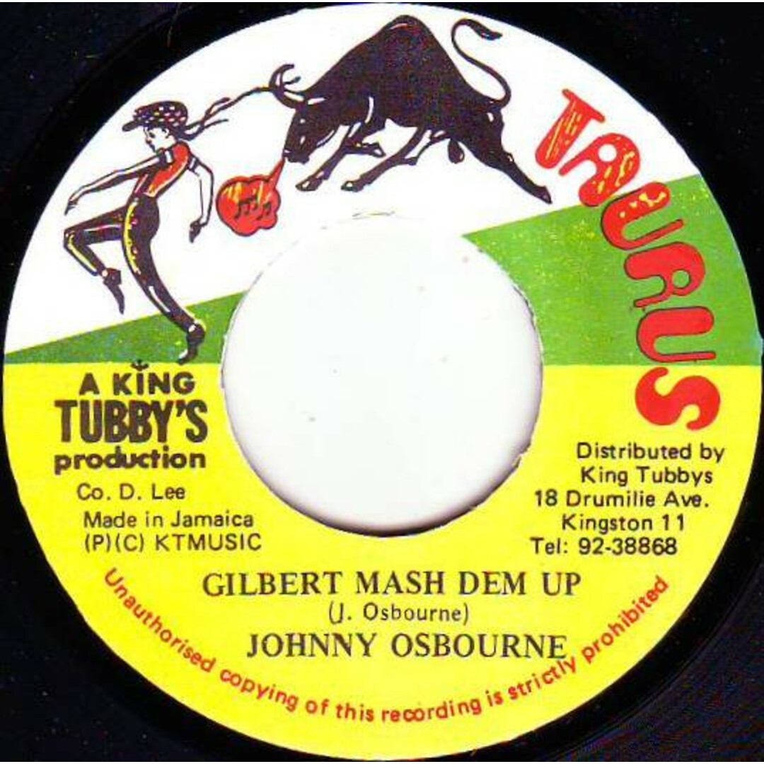 ジャマイカ7" Johnny Osbourne Gilbert Mash Dem Up NONE Taurus /00080 エンタメ/ホビーのエンタメ その他(その他)の商品写真