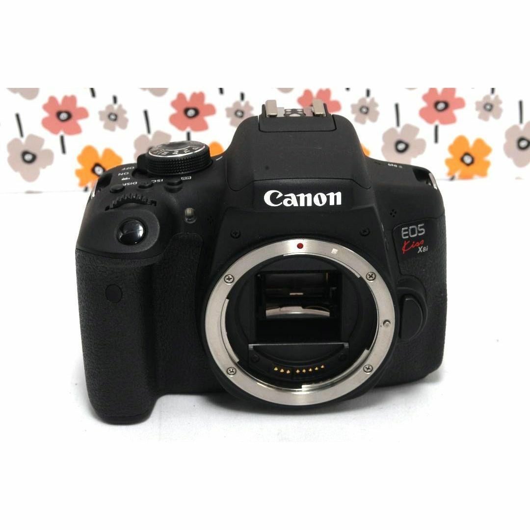 素晴らしい価格 - Canon 【返品保証】❤CANON X8i❤Wi-Fi画像転送❤ダブル KISS デジタルカメラ