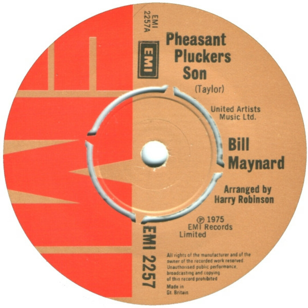英7" Bill Maynard Pheasant Pluckers Son EMI2257 EMI /00080 エンタメ/ホビーのエンタメ その他(その他)の商品写真