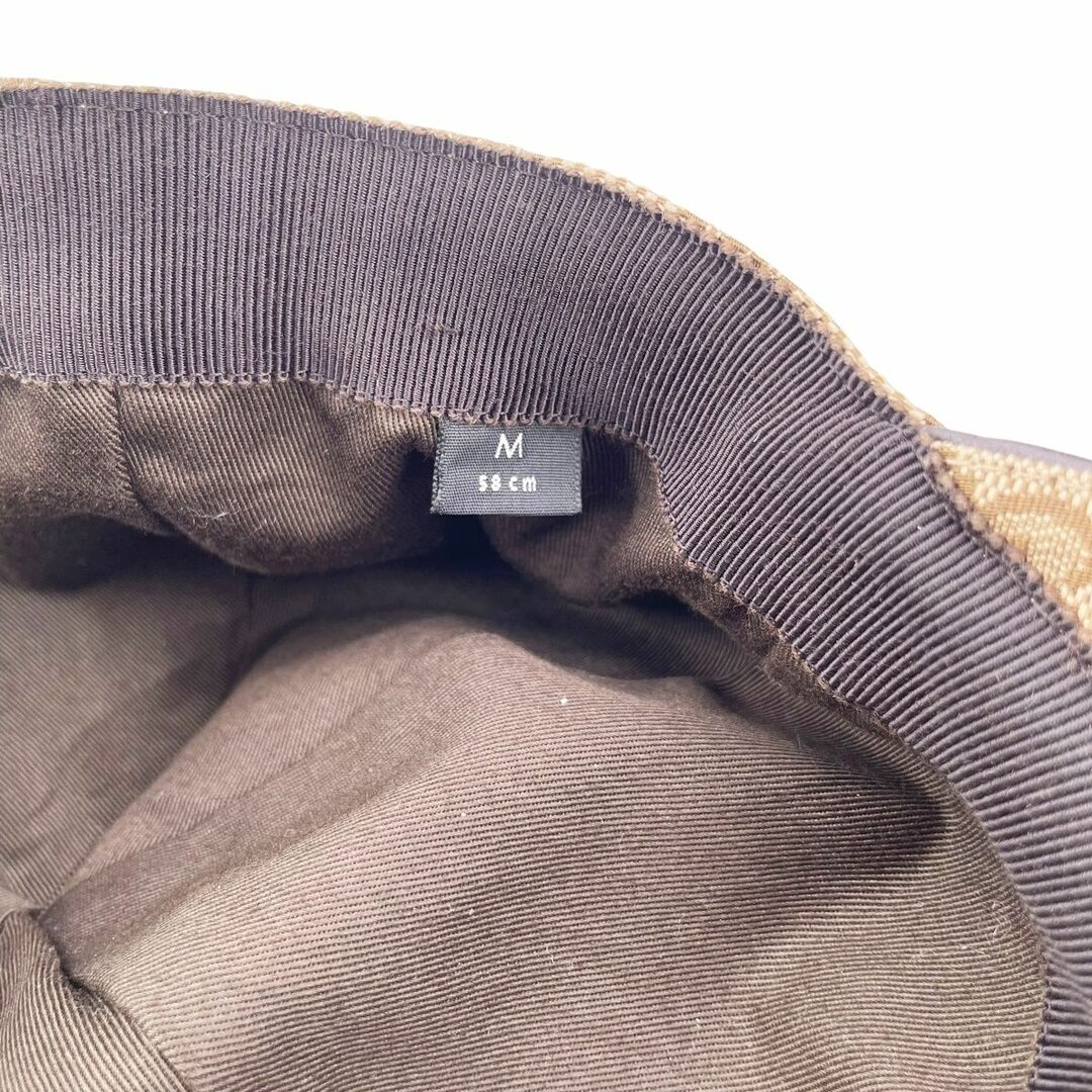 GUCCI - 【中古】 GUCCI グッチ キャップ GGキャンバス ベース GUCCI - 【中古】 GUCCI グッチ キャップ GGキャンバス ベース