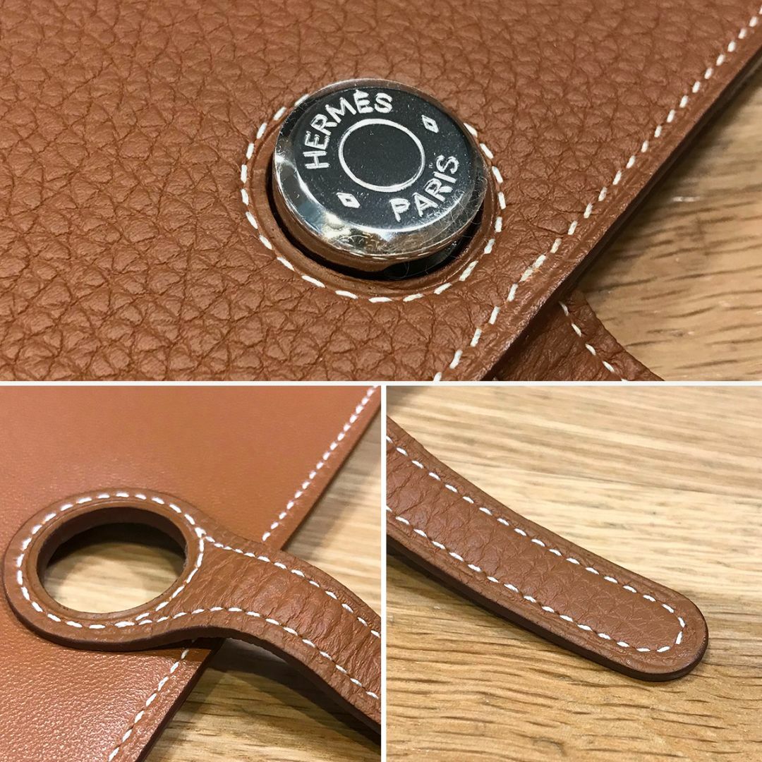 HERMES - 新品同様 エルメス ドゴンGM デュオ トゴ ゴールド SV HERMES - 新品同様 エルメス ドゴンGM デュオ トゴ ゴールド SV