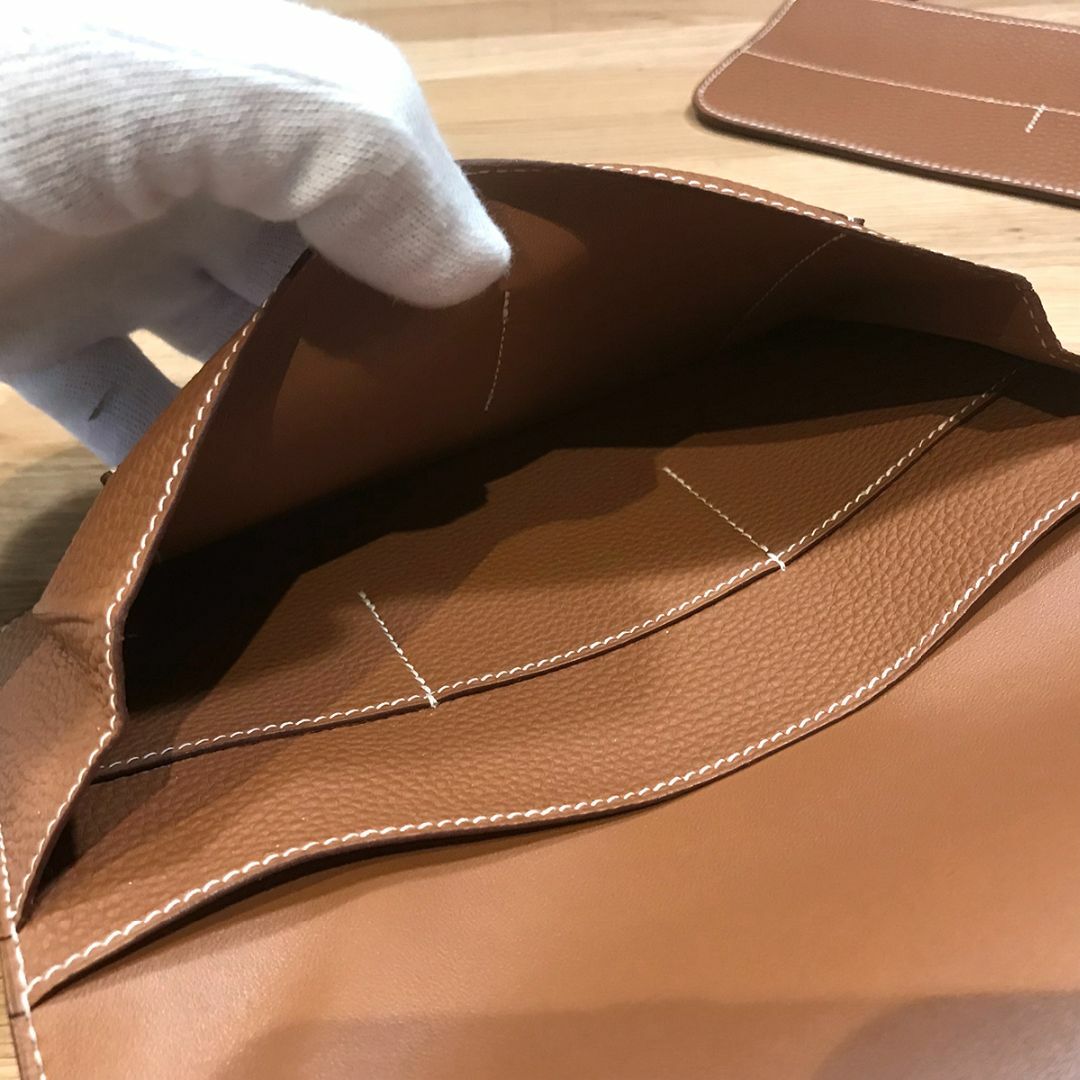 HERMES - 新品同様 エルメス ドゴンGM デュオ トゴ ゴールド SV HERMES - 新品同様 エルメス ドゴンGM デュオ トゴ ゴールド SV