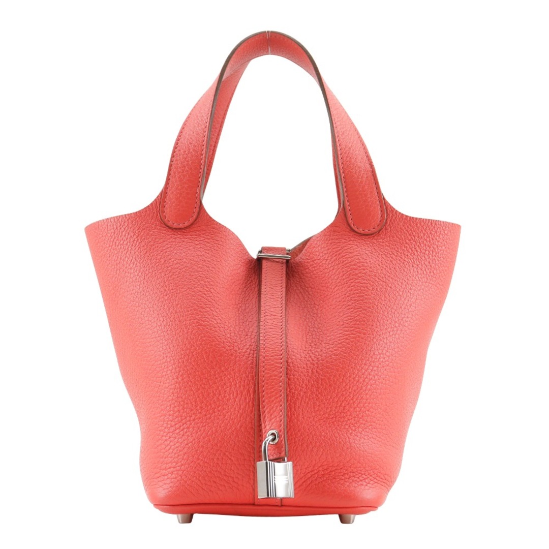 HERMES - 【HERMES】エルメス ピコタンロック18 PM トリヨンクレマンス ルージュピヴォワンヌ ピンク/シルバー金具 □P レディース ハンドバッグ