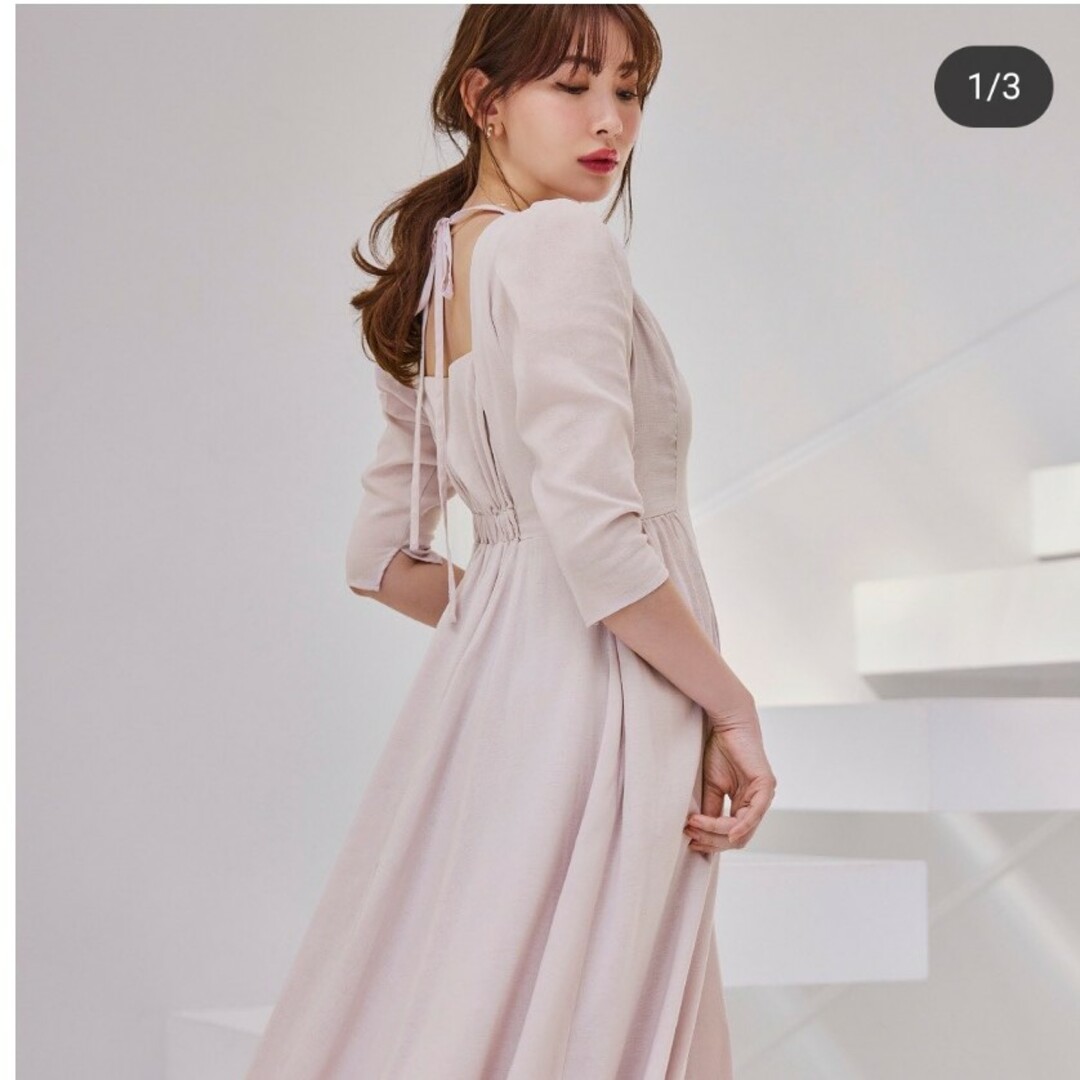 Her lip to - 美品 Herlipto バックリボンロングドレスの通販 by