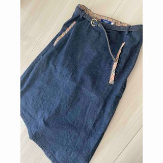 VINTAGE - ヨーロッパヴィンテージヨット柄スカートvintage VINTAGE - ヨーロッパヴィンテージヨット柄スカートvintage