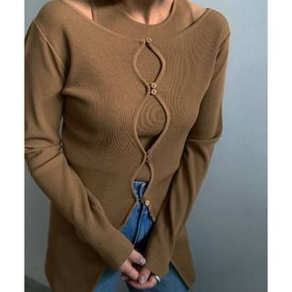 Ameri VINTAGE - 田中みな実さん着用 ニットの通販 by お譲りし Ameri VINTAGE - 田中みな実さん着用 ニットの通販 by お譲りし