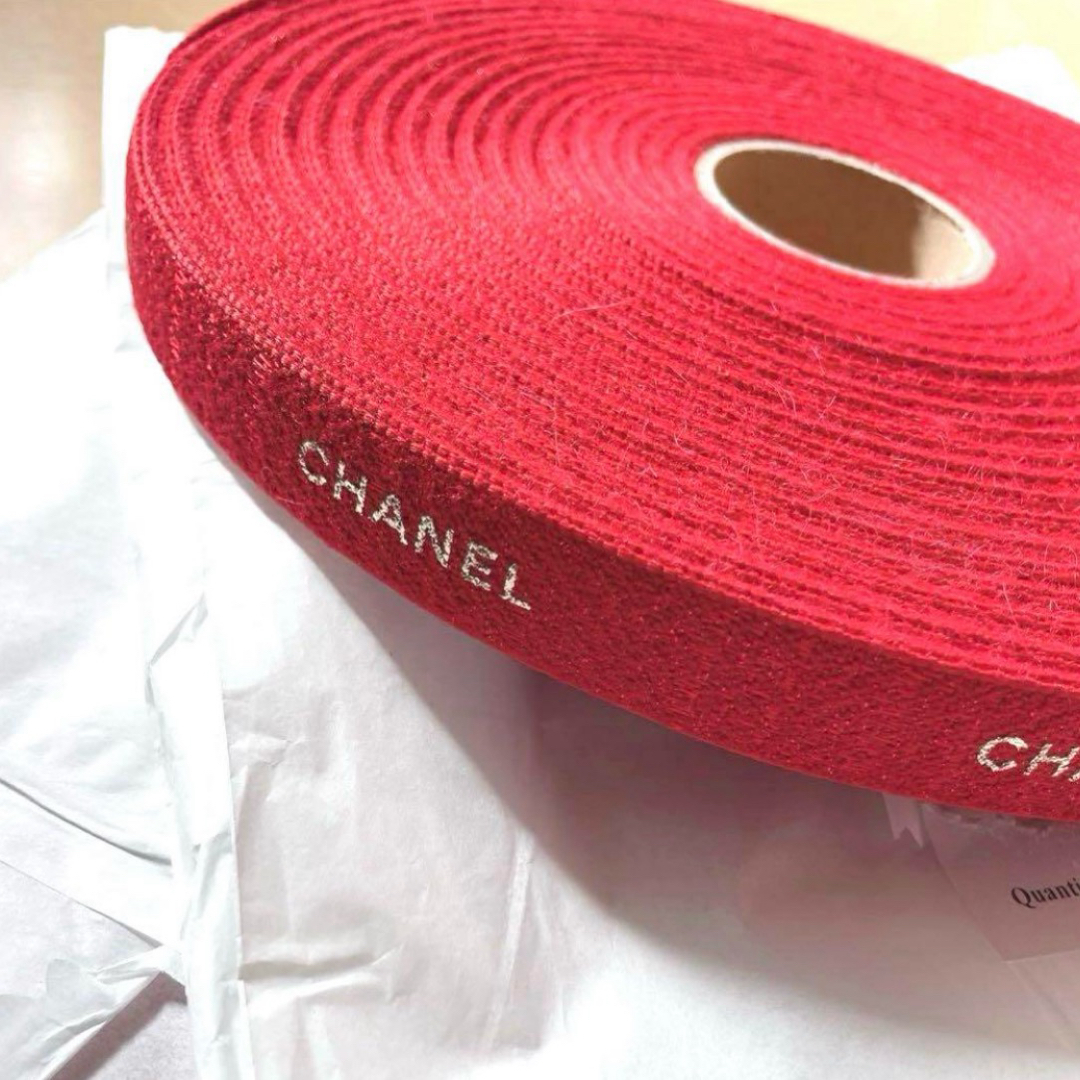 CHANEL - 【赤】CHANELリボン1ロール50m 2025年 New yearの通販 CHANEL - 【赤】CHANELリボン1ロール50m 2025年 New yearの通販
