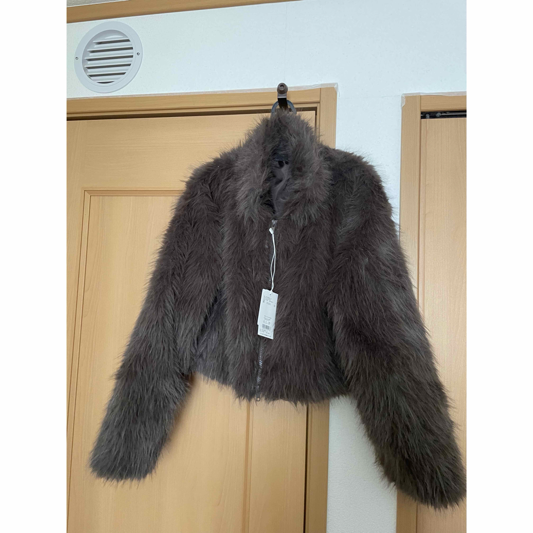 GYDA - フェイクファーW ZIPショートコートの通販 by suzu shop GYDA - フェイクファーW ZIPショートコートの通販 by suzu shop