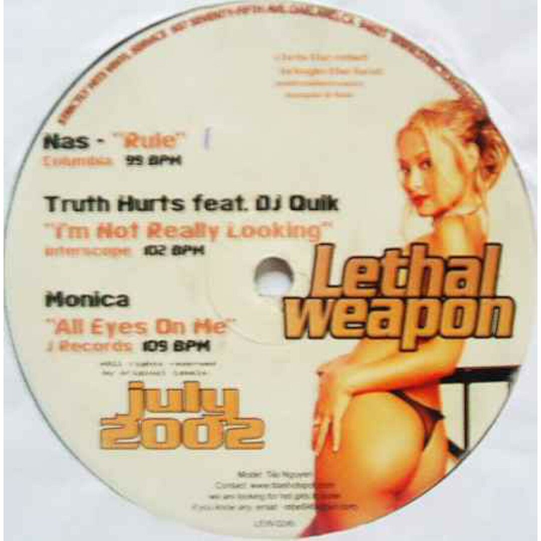 米12” Various Lethal Weapon July 2002 LEW024 Strictly Hits Vinyl /00250 エンタメ/ホビーのエンタメ その他(その他)の商品写真