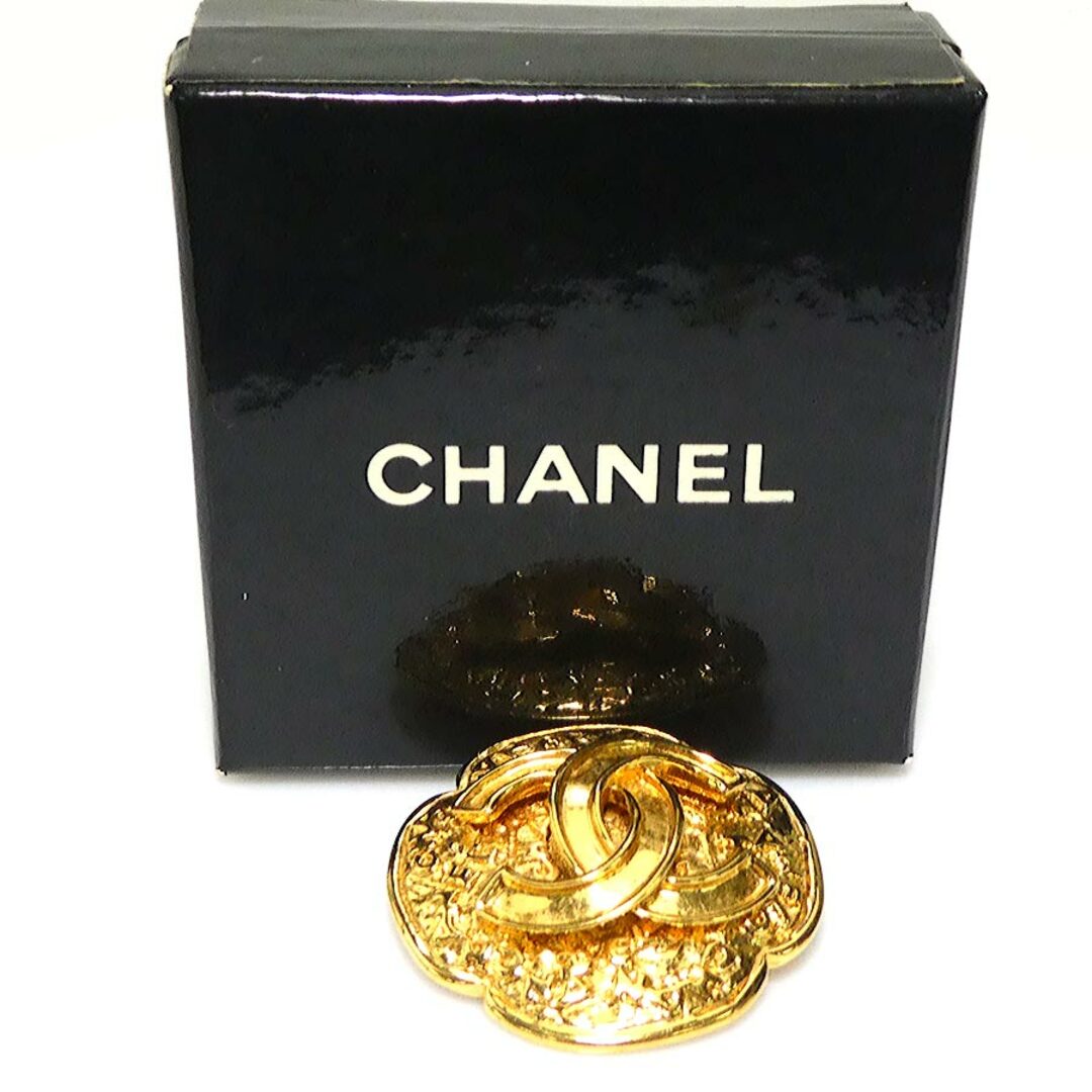 CHANEL - シャネル CHANEL ブローチ ココマーク メタル ゴールド CHANEL - シャネル CHANEL ブローチ ココマーク メタル ゴールド
