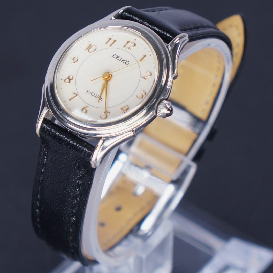 SEIKO - 【稼働品】SEIKOエクセリーヌ 電池交換済 新品革ベルト SEIKO - 【稼働品】SEIKOエクセリーヌ 電池交換済 新品革ベルト
