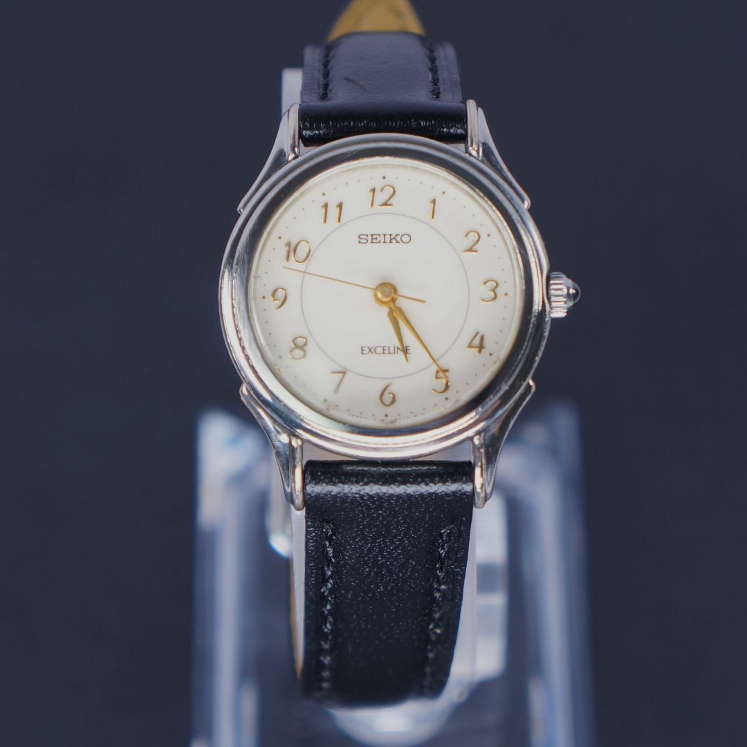 SEIKO - 【稼働品】SEIKOエクセリーヌ 電池交換済 新品革ベルト SEIKO - 【稼働品】SEIKOエクセリーヌ 電池交換済 新品革ベルト