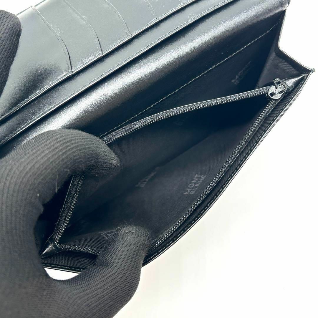 MONTBLANC - 未使用級 モンブラン 長財布 二つ折り レザー MONTBLANC - 未使用級 モンブラン 長財布 二つ折り レザー