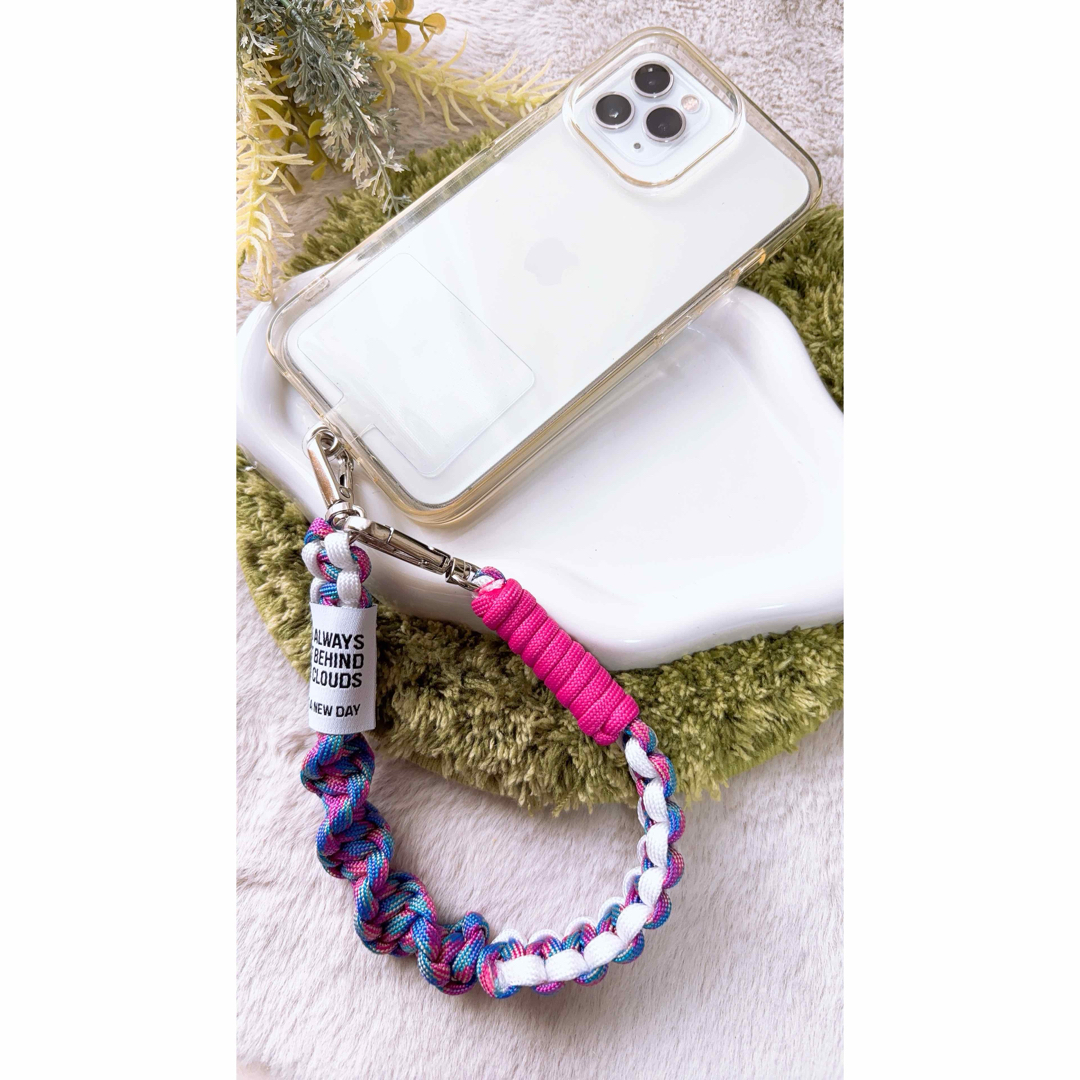 パラコード✶スマホストラップ✶ショート手首用✶ストラップ パラコード✶スマホストラップ✶ショート手首用✶ストラップ