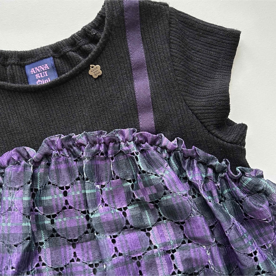 ANNA SUI mini - アナスイミニ チェックレース セットアップ ANNA SUI mini - アナスイミニ チェックレース セットアップ