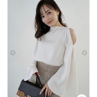 ánuans - 新品 anuans アニュアンス スカーフドレープブラウス ánuans - 新品 anuans アニュアンス スカーフドレープブラウス