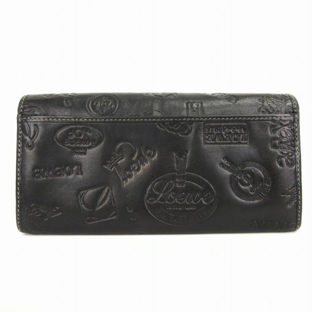 LOEWE - ロエベ ロゴマニア 160周年記念 長財布 フラップ 型押し LOEWE - ロエベ ロゴマニア 160周年記念 長財布 フラップ 型押し