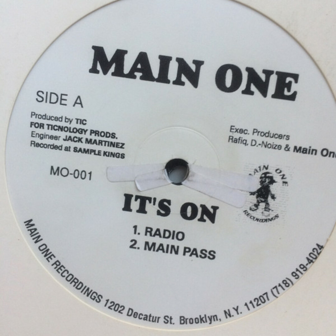 米12” Main One Its On MO001 Main One Recordings /00250 エンタメ/ホビーのエンタメ その他(その他)の商品写真