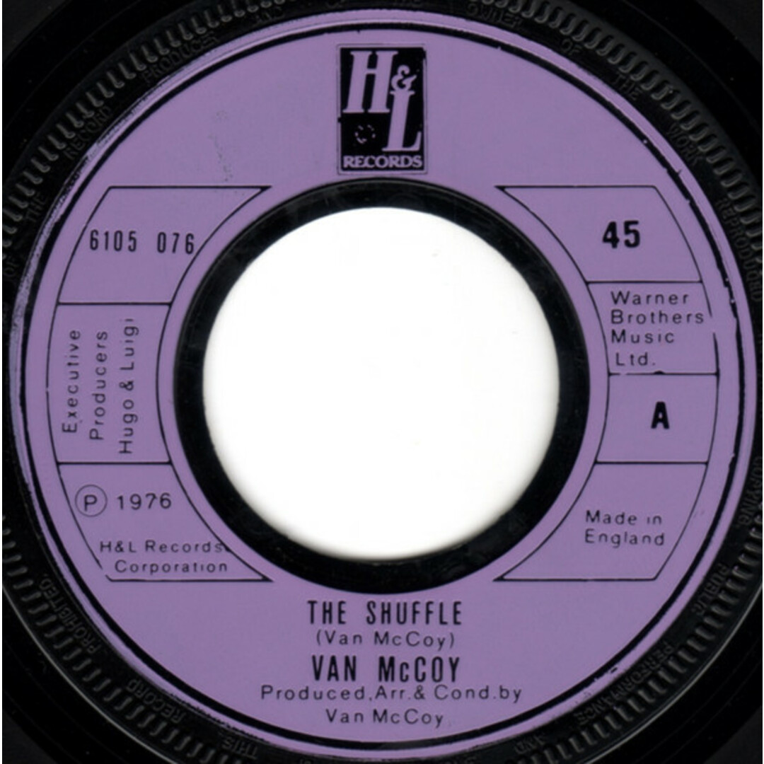 英7” Van McCoy The Shuffle 6105076 H & L Records /00080 エンタメ/ホビーのエンタメ その他(その他)の商品写真