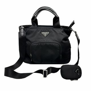 PRADA - プラダ/PRADA/2WAYバッグ/ナイロン/三角ロゴ/ブラック PRADA - プラダ/PRADA/2WAYバッグ/ナイロン/三角ロゴ/ブラック