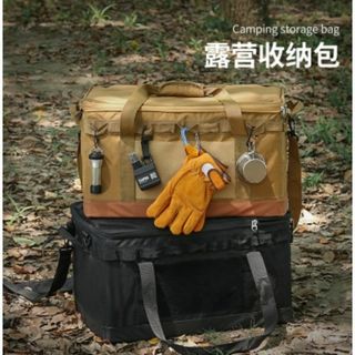 新品：ブラック【カントリー】アウトドアキャンプギア収納バック45L(その他)