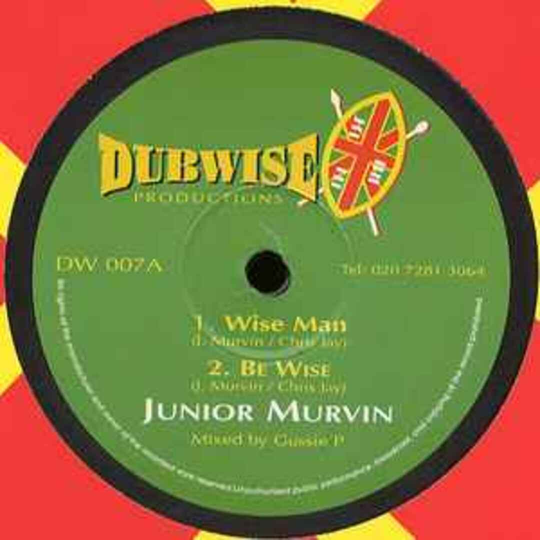 英10” Junior Murvin / Winston Fergus Wise Man / Praise Him DW007 Dubwise Productions /00200 エンタメ/ホビーのエンタメ その他(その他)の商品写真