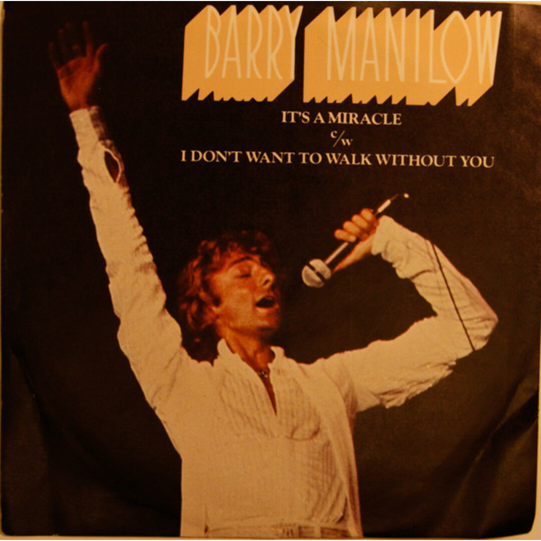 英7” Barry Manilow Its A Miracle / I Dont Want To Walk Without You ARIST337 Arista /00080 エンタメ/ホビーのエンタメ その他(その他)の商品写真