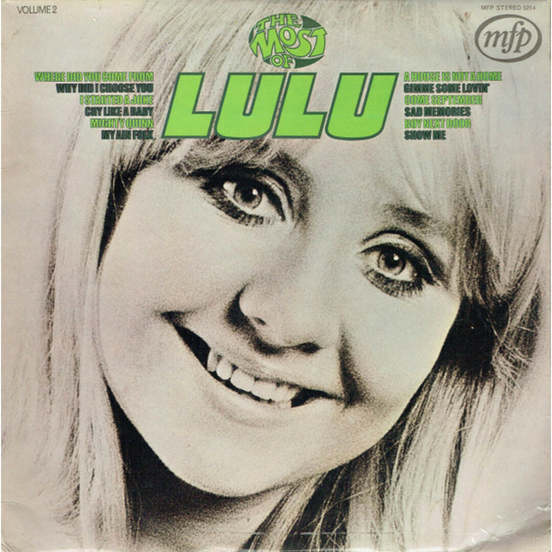 英LP Lulu The Most Of Lulu (Volume 2) MFP5254 Music For Pleasure /00260 エンタメ/ホビーのエンタメ その他(その他)の商品写真