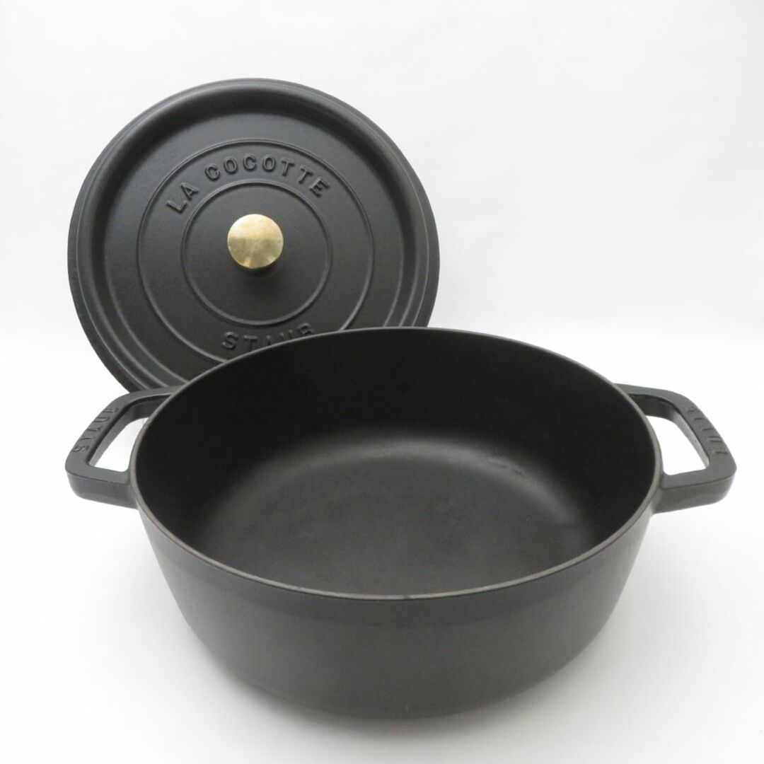 STAUB - STAUB ストウブ ピコ ココット ラウンド 両手鍋 26cm STAUB - STAUB ストウブ ピコ ココット ラウンド 両手鍋 26cm