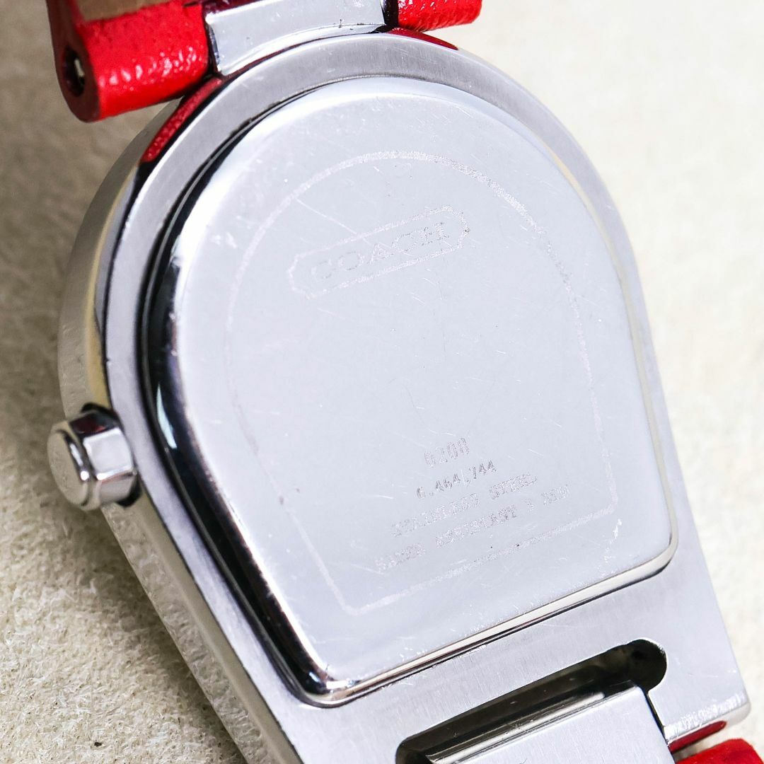 COACH - 稼働 COACH 腕時計 ロゴ レディース レザー 新品電池 COACH - 稼働 COACH 腕時計 ロゴ レディース レザー 新品電池