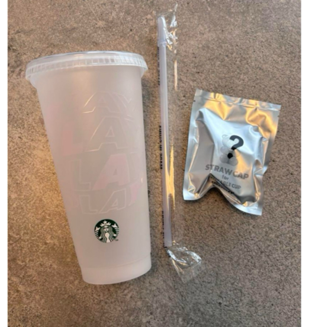 Starbucks(スターバックス)のスタバ2025ミステリーカラーチェンジングリユーザブルコールドカップ ベアリスタ インテリア/住まい/日用品のキッチン/食器(タンブラー)の商品写真