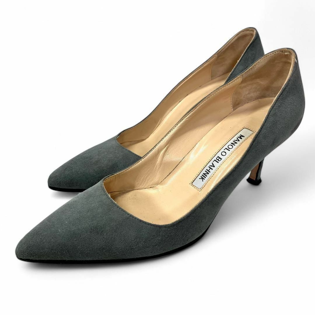 MANOLO BLAHNIK - マノロブラニク 35 1/2 22.5 スエード MANOLO BLAHNIK - マノロブラニク 35 1/2 22.5 スエード