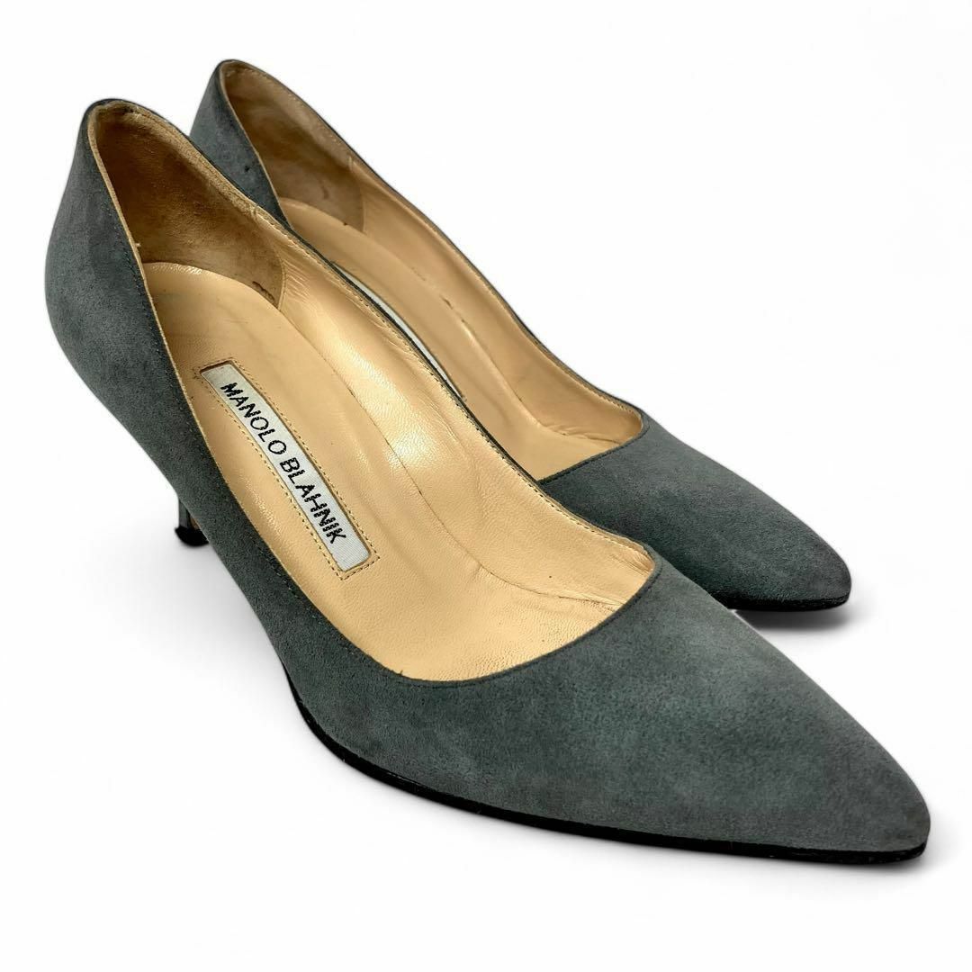 MANOLO BLAHNIK - マノロブラニク 35 1/2 22.5 スエード MANOLO BLAHNIK - マノロブラニク 35 1/2 22.5 スエード