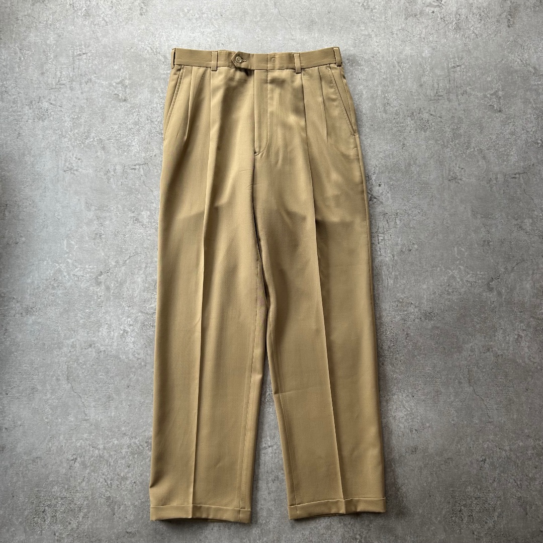 BURBERRY - Burberry バーバリー スラックス ベージュ 33×31相当 BURBERRY - Burberry バーバリー スラックス ベージュ 33×31相当