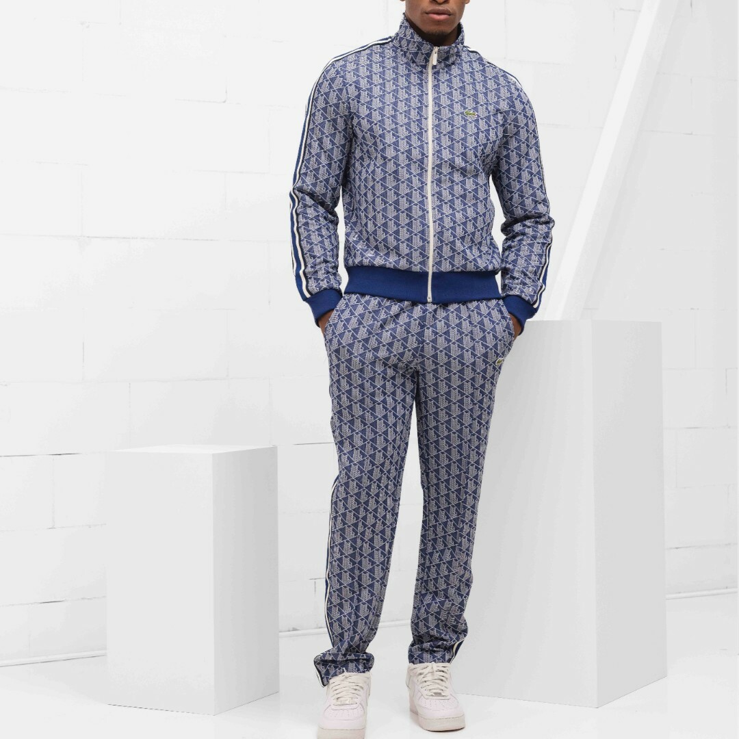 LACOSTE - 未使用 ラコステ モノグラムジャガード セットアップ LACOSTE - 未使用 ラコステ モノグラムジャガード セットアップ