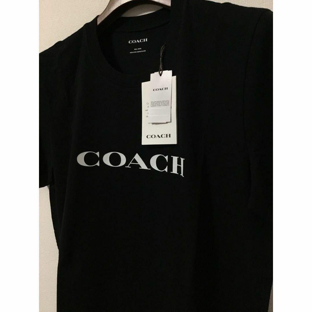 COACH - 新品 ショッパー付 COACH コーチ ホワイトロゴ ブラック COACH - 新品 ショッパー付 COACH コーチ ホワイトロゴ ブラック