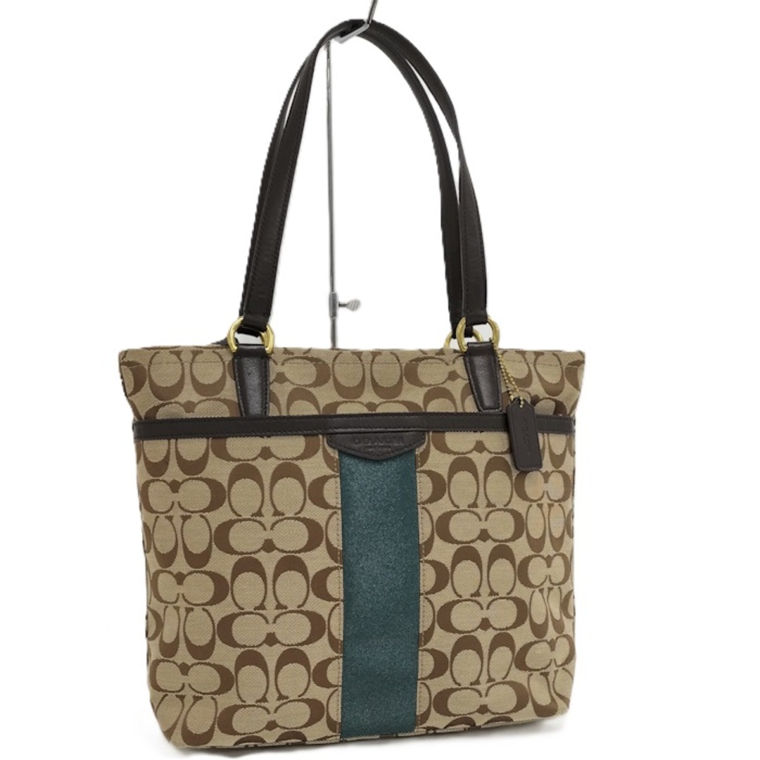 COACH - COACH シグネチャー トートバッグ キャンバス ベージュ COACH - COACH シグネチャー トートバッグ キャンバス ベージュ