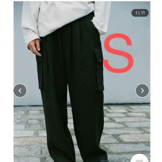 SUNSEA - SUNSEA 23SS N.M OXFORD ROYAL w/耳 ワイドパンツの SUNSEA - SUNSEA 23SS N.M OXFORD ROYAL w/耳 ワイドパンツの